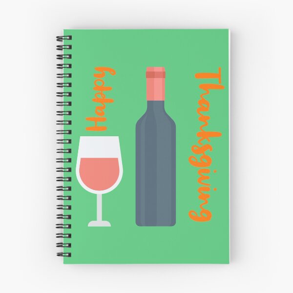 Item preview, Happy Thanksgiving Wine designed and sold by WordsmithNerd.