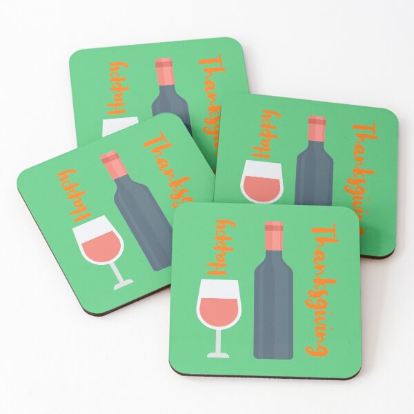 Item preview, Happy Thanksgiving Wine designed and sold by WordsmithNerd.