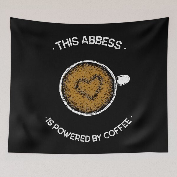 Item preview, Abbess Powered By Coffee designed and sold by jacks-tees.
