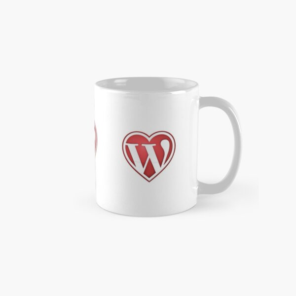 Love Wordpress in Red Classic Mug