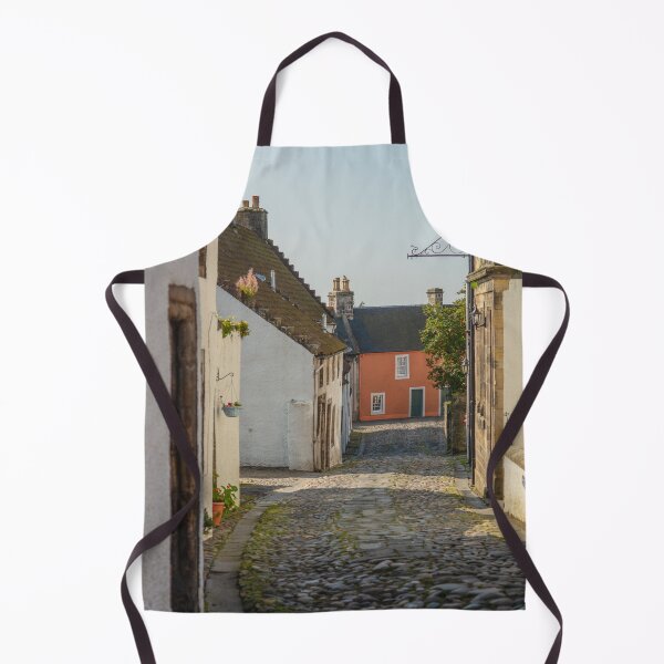 Item preview, Colorful Cottage at the End of a Cobbled Street in Culross, Fife, Scotland designed and sold by marthadoom.