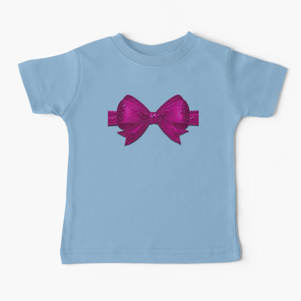 Silk ultra violet and pink bows with glitter Vector Image