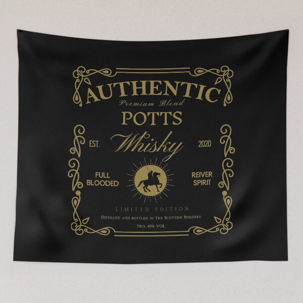 Item preview, POTTS Whisky Label | Border Reivers designed and sold by yourscotborders.