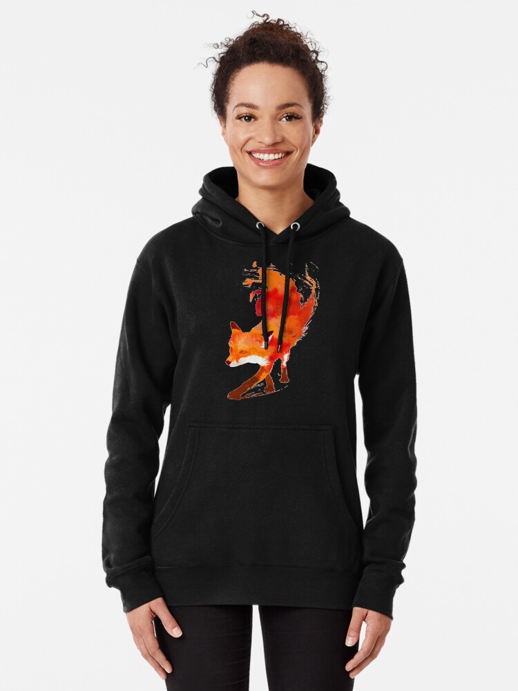 Alternate view of Fox Vulpes Vulpes Pullover Hoodie