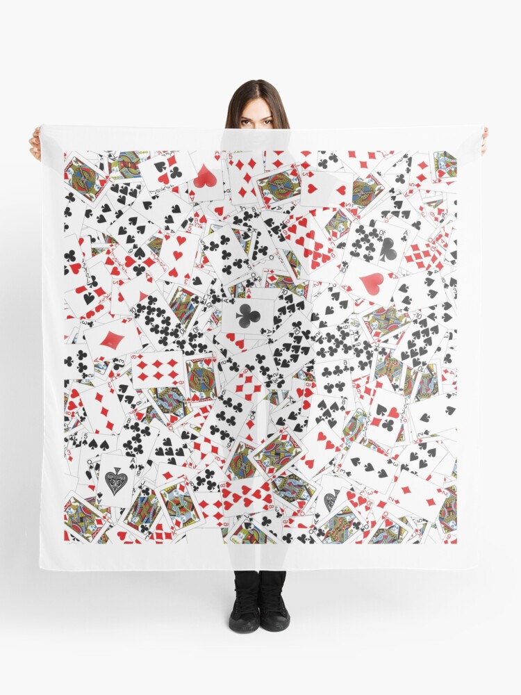 Thumbnail 1 of 3, Scarf, Playing cards designed and sold by dima-v.