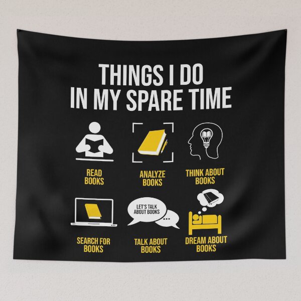 Item preview, Reading books - Things I do in my spare time designed and sold by Giacob.