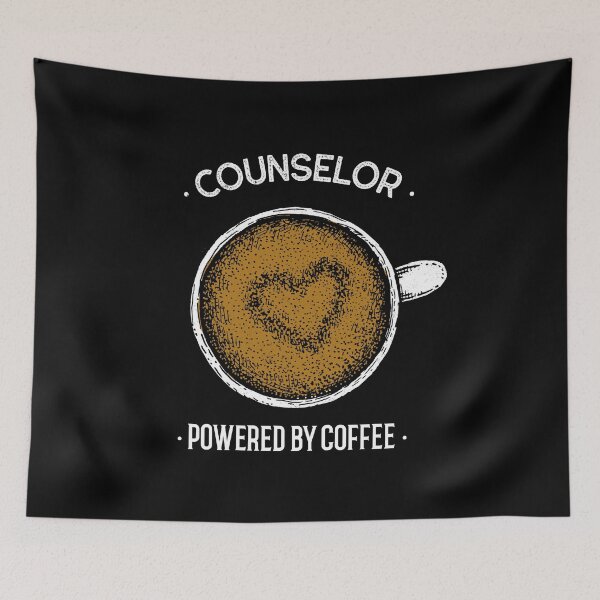 Item preview, Counselor Powered By Coffee designed and sold by jacks-tees.
