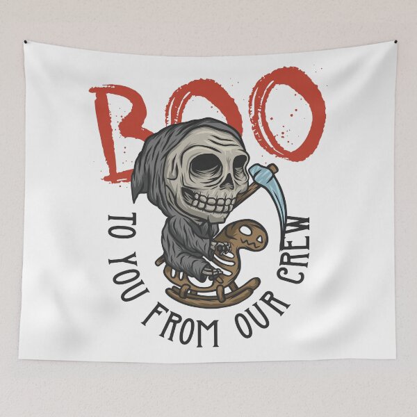 Item preview, Boo grim reaper skeleton , halloween new design designed and sold by Cardio Boutique.