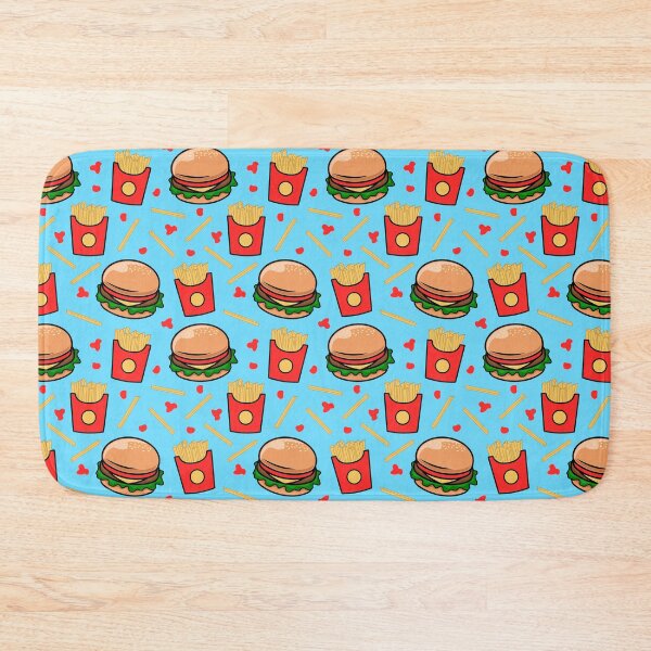 Item preview, Fast Food Burgers And Fries Pattern designed and sold by DeadRight.