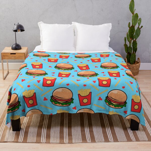 Item preview, Fast Food Burgers And Fries Pattern designed and sold by DeadRight.