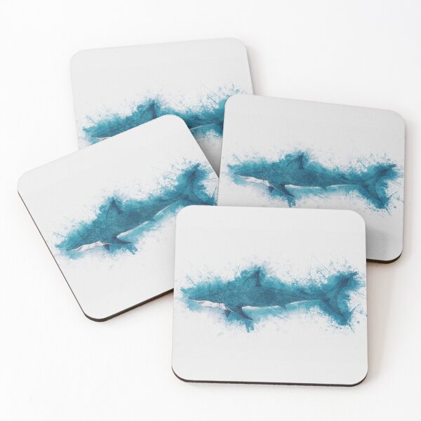 Item preview, Cool Blue Shark Watercolor Art for the Ocean Lovers and Anglers designed and sold by Naumovski.