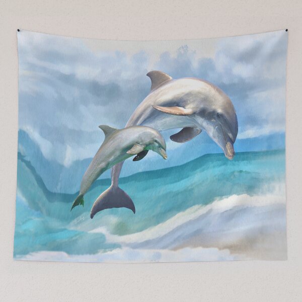 Item preview, Playful Dolphins designed and sold by Barbny.