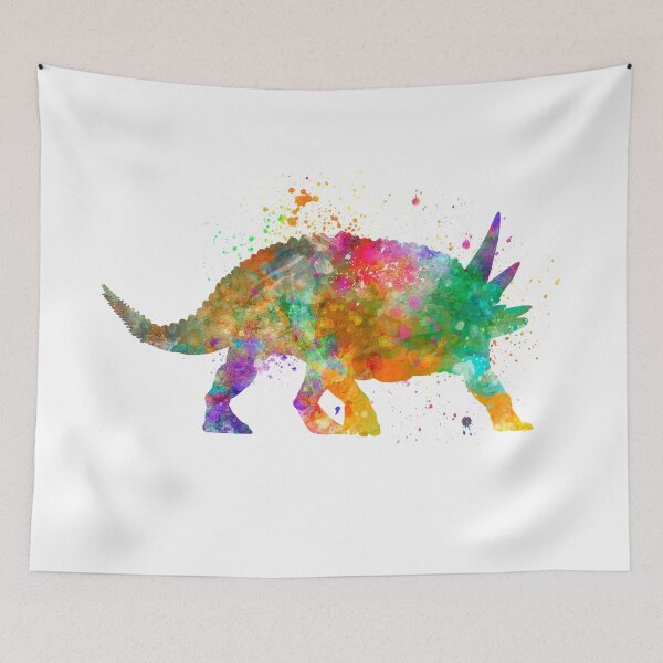 Item preview, Sauropelta dinosaur in watercolor designed and sold by paulrommer.