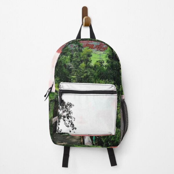 Item preview, Hill View of Green Trees and Red Sky designed and sold by Indra Agrawal.