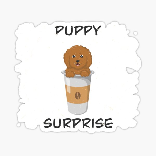 Puppy Surprise Sticker