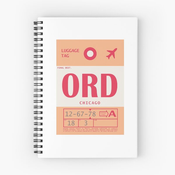Item preview, Chicago O'Hare International Airport Vintage Luggage Tag designed and sold by BoeJ.