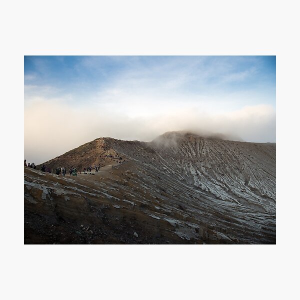 Volcanic Crater Ridge in Indonesia Photographic Print