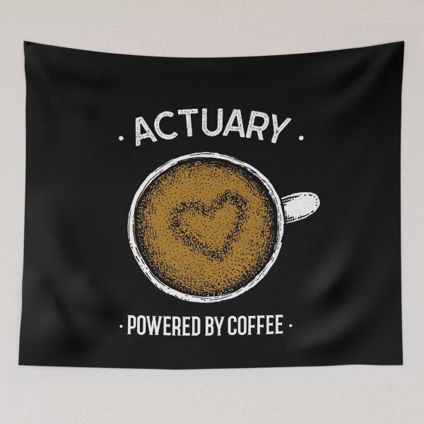 Item preview, Actuary Powered By Coffee designed and sold by jacks-tees.