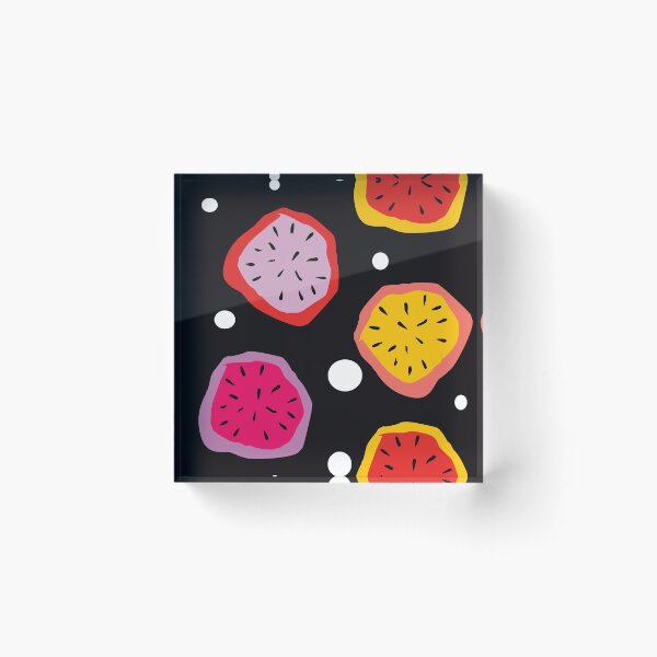 Item preview, Maximalist Dragonfruit Abstract Print designed and sold by brushbotanist.