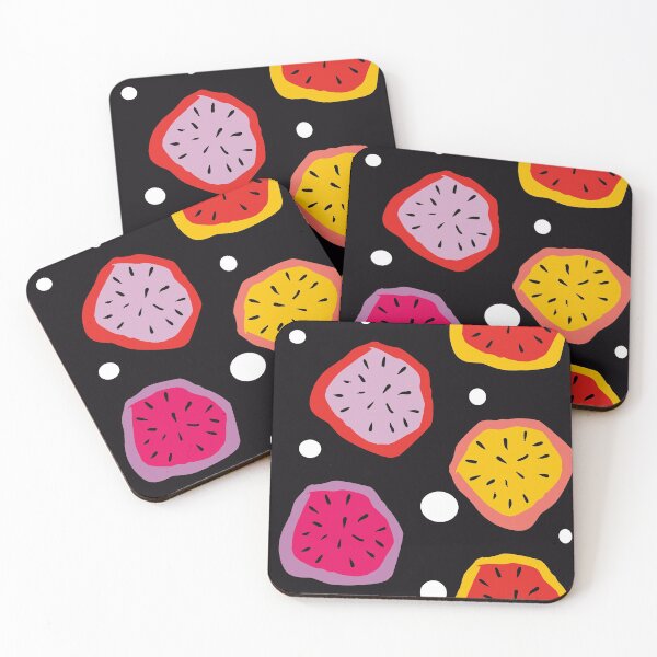 Item preview, Maximalist Dragonfruit Abstract Print designed and sold by brushbotanist.