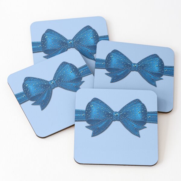 Item preview, Bow blue cute baby birthday bow wedding birth designed and sold by GlamourChick.