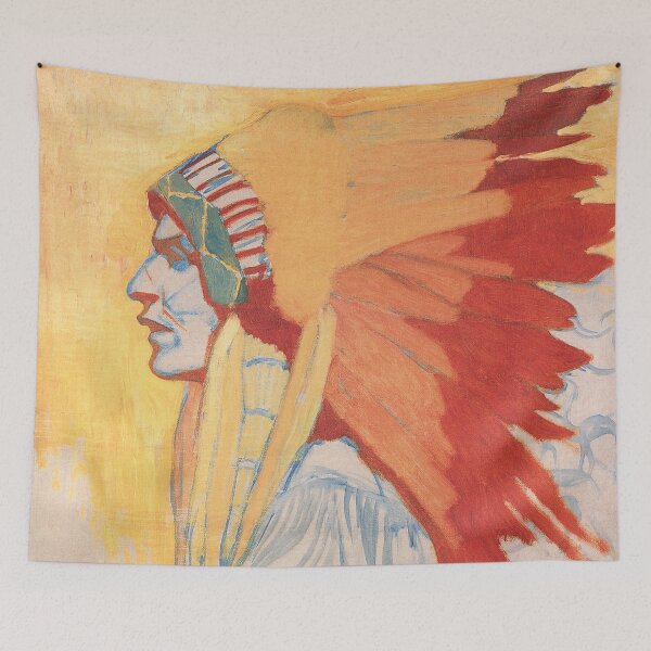 Item preview, Alphonse Mucha - Sioux Indian - Study, tempera on canvas / 1908 designed and sold by playmap.