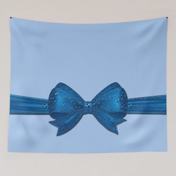 Item preview, Bow blue cute baby birthday bow wedding birth designed and sold by GlamourChick.
