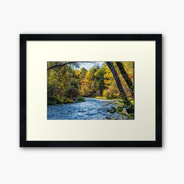 Autumn Along Current River Framed Art Print