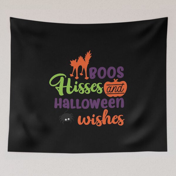 Item preview, BOOS HISSES AND HALLOWEEN WISHES designed and sold by aesthytics.