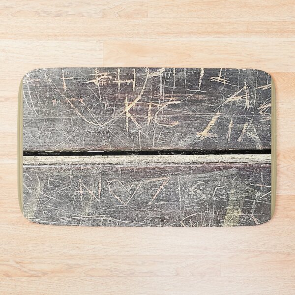 Item preview, Graffiti on Old Bench designed and sold by Quirki.