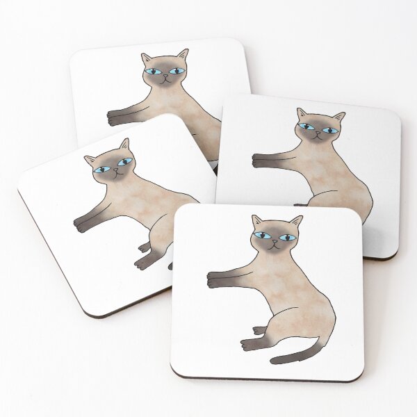 Item preview, Siamese Cat Illustration designed and sold by KittyCatsJoy.