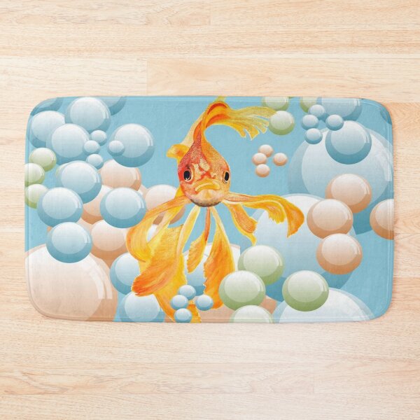 Item preview, Vermillion Goldfish In Pastel Bubble Water designed and sold by taiche.