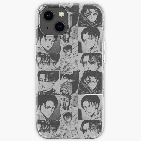 Manga Panels Levi Ackerman iPhone Flexible Hülle