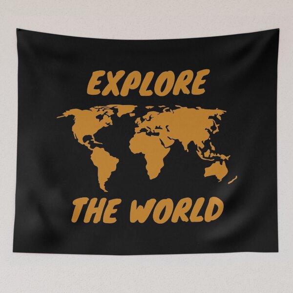 Item preview, Explore the world black designed and sold by Jenmag.
