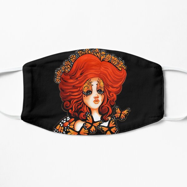 Monarch Beauty Butterfly Fairy The Art Of Stephanie Ann Garcia Flat Mask