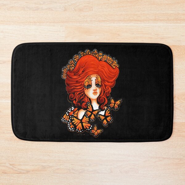 Monarch Beauty Butterfly Fairy The Art Of Stephanie Ann Garcia Bath Mat