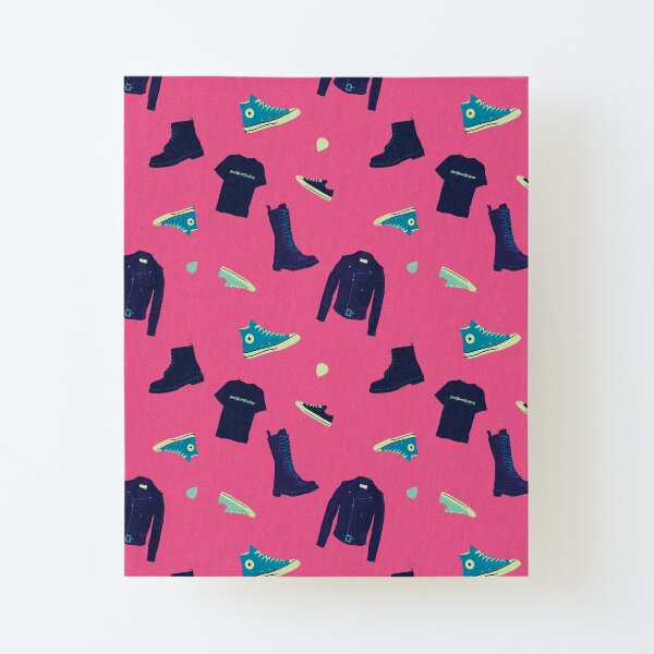 Pepto Pink Punk Rock Canvas Mounted Print