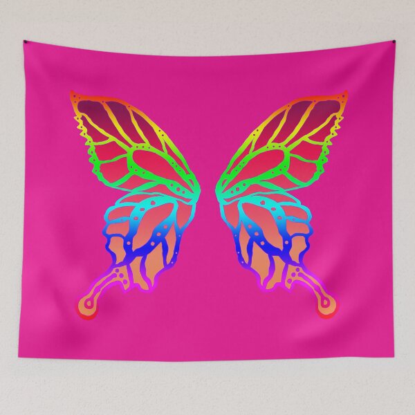 Item preview, Butterfly Faerie Wings you can wear!!!! (Rainbow Sunset) designed and sold by foxandtigersden.