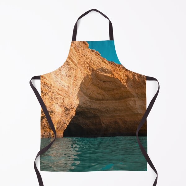 Item preview, Rough Beauty - Algarve Coastal Sea Cave in Orange and Teal designed and sold by Georgia Mizuleva.