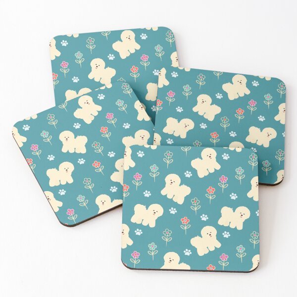 Item preview, Bichon Frise and Flowers designed and sold by Lulupainting.