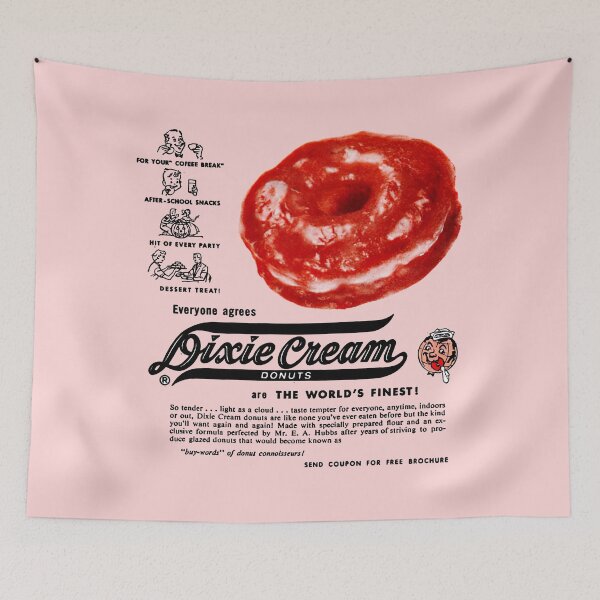 Item preview, DIXIE CREAM DONUTS - ADVERT designed and sold by ThrowbackAds.