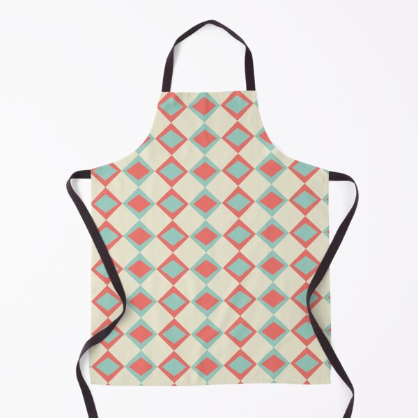 Item preview, Teal And Coral Retro Pattern designed and sold by PlusAdore.