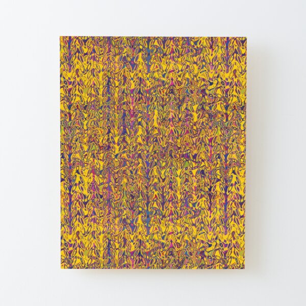 DumbBells Gradient Triangles Wood Mounted Print