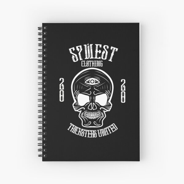 Tribal Skull Spiral Notebook