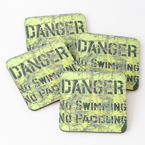 Item preview, Danger No Swimming Sign designed and sold by Quirki.
