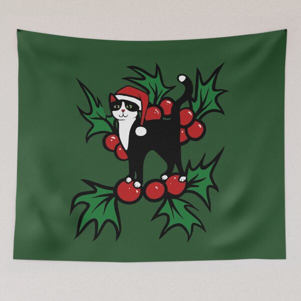 Item preview, Tuxedo Cat Christmas designed and sold by FrictionMaxxing.