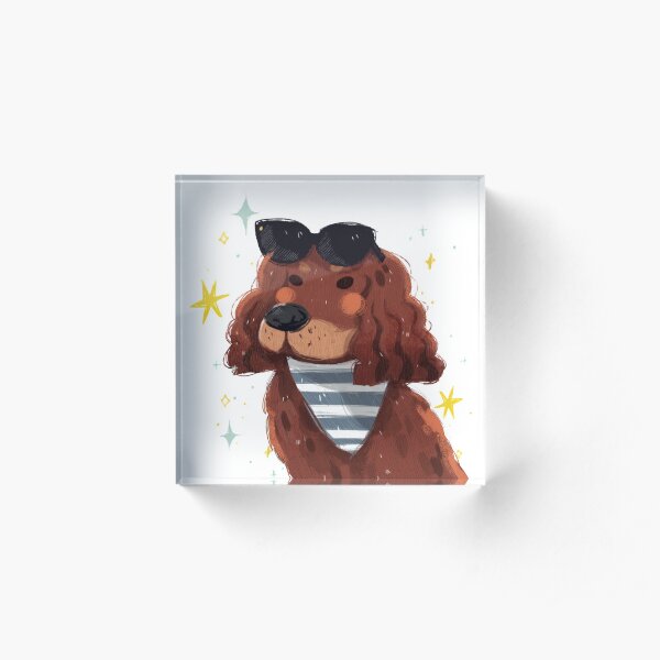 Chill Summer Dog Acrylic Block