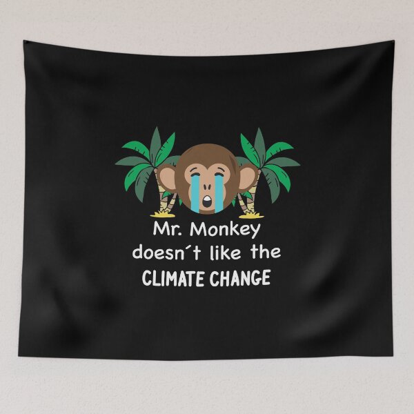 Item preview, Climate protection climate change monkey environmental activist designed and sold by lsvds.