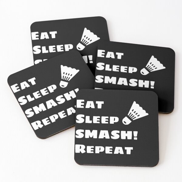 Item preview, Eat Sleep Badminton Repeat designed and sold by AthleticWolves.