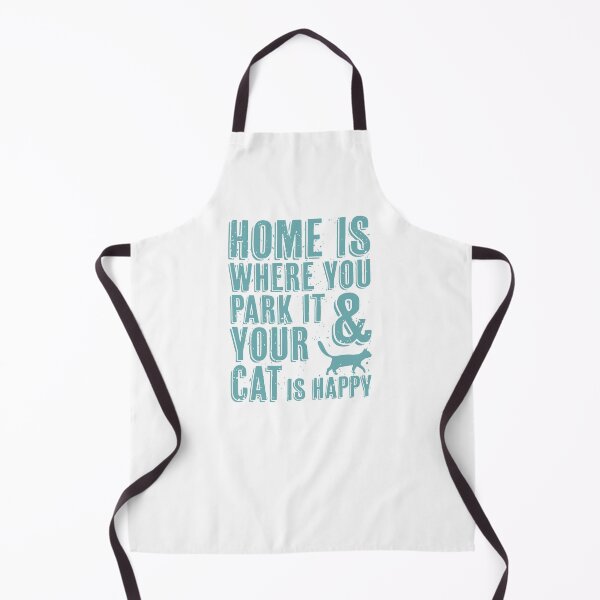 Item preview, Home is where you park it and your cat is happy designed and sold by merchermaier.